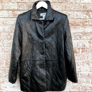 Quilted Napa Leather Sustainable Leather Jacket